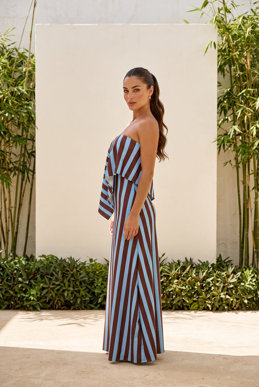 Mocha Stripes Maxi