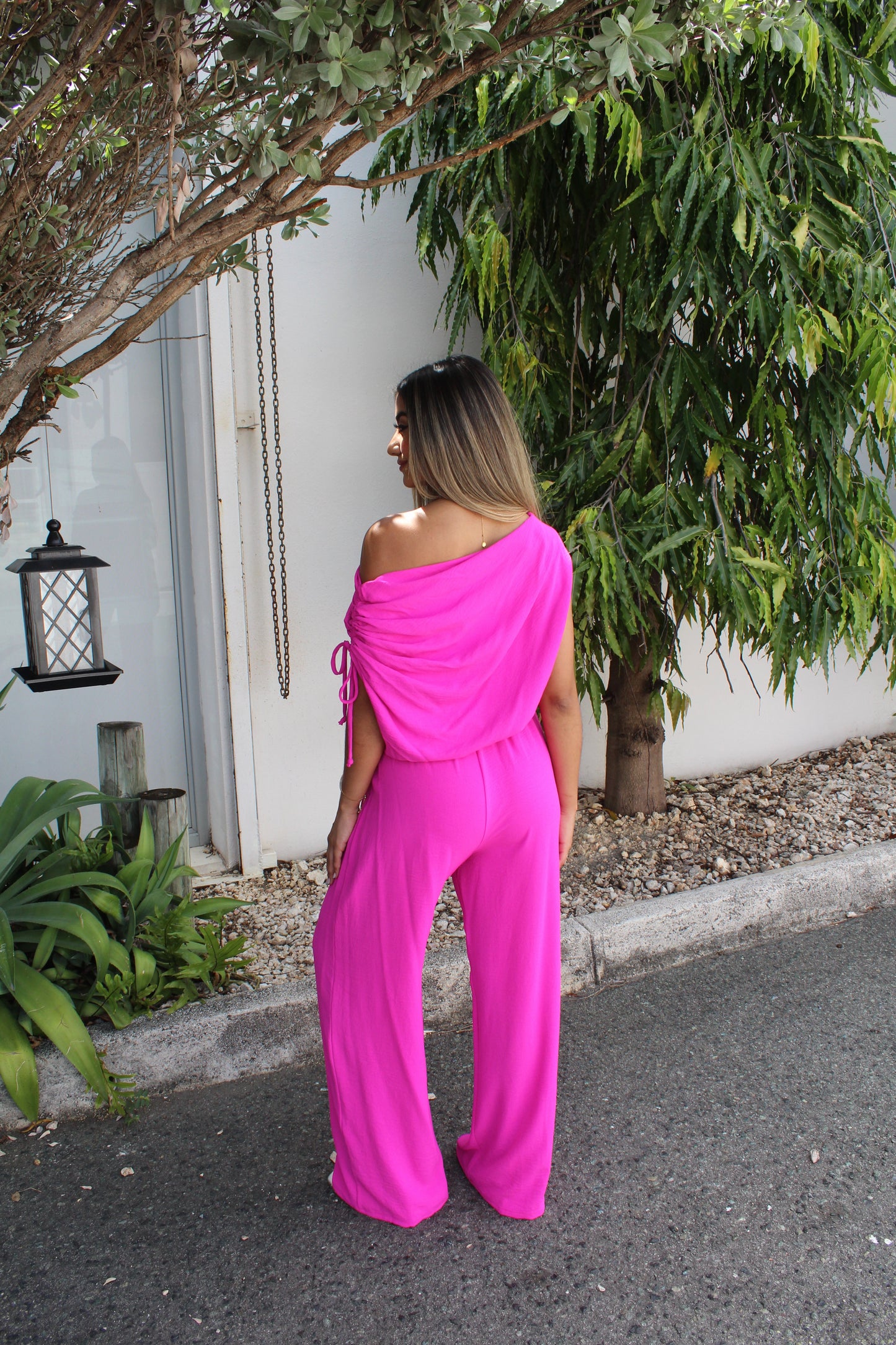 Glaviana Jumpsuit (Fuchsia)