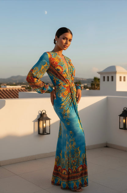 Bizancio Dress (Blue)