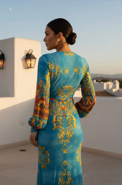 Bizancio Dress (Blue)