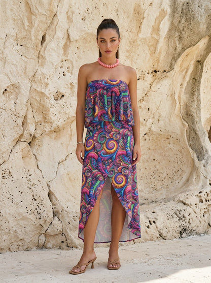 Magenta Skirt Set