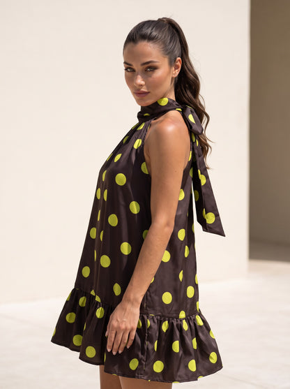 Dots Dress (Lime)