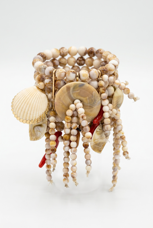 Beaded Shells Bracelet