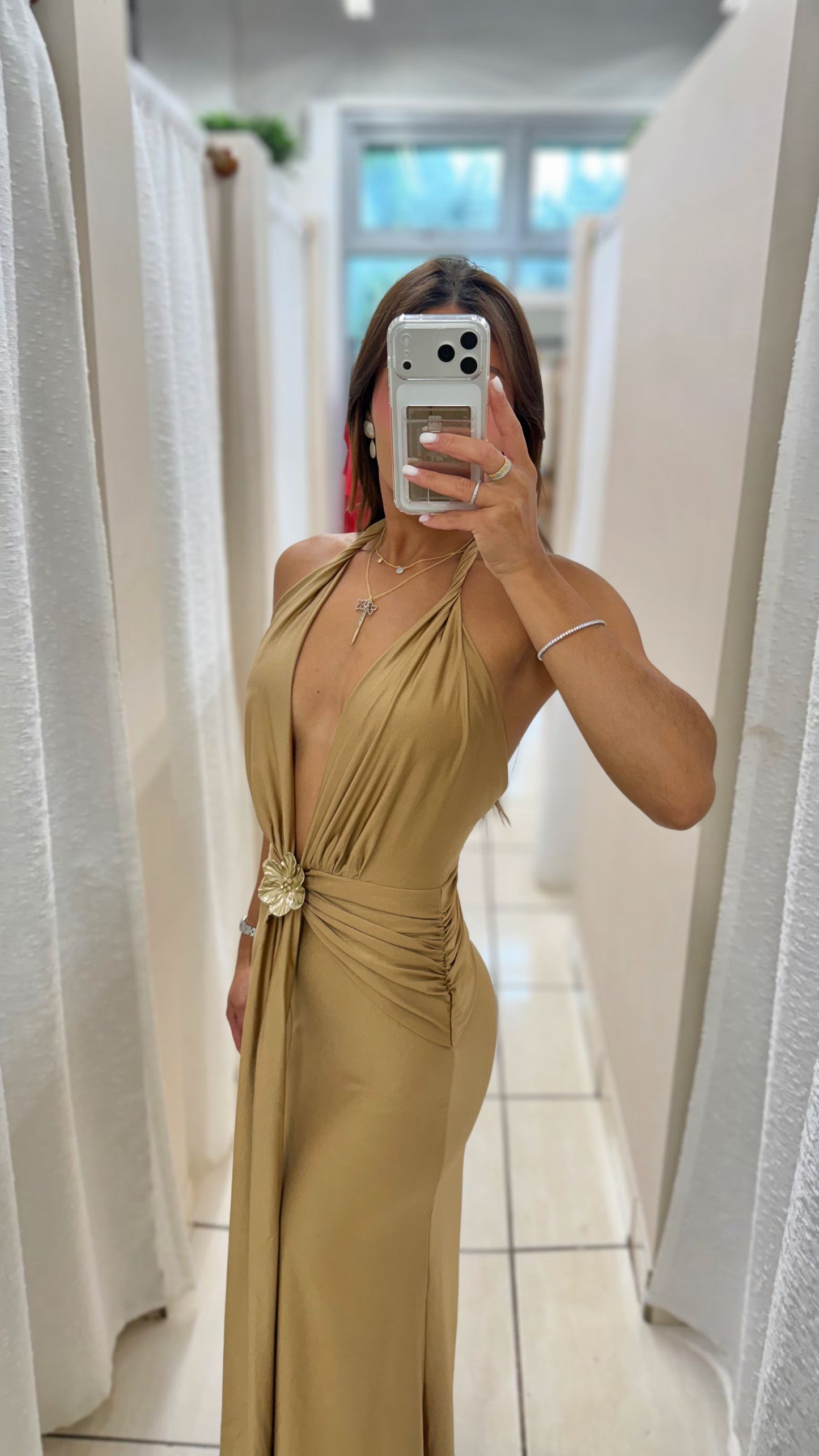 Gold Winter Dress