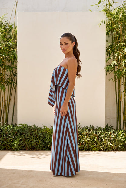 Mocha Stripes Maxi