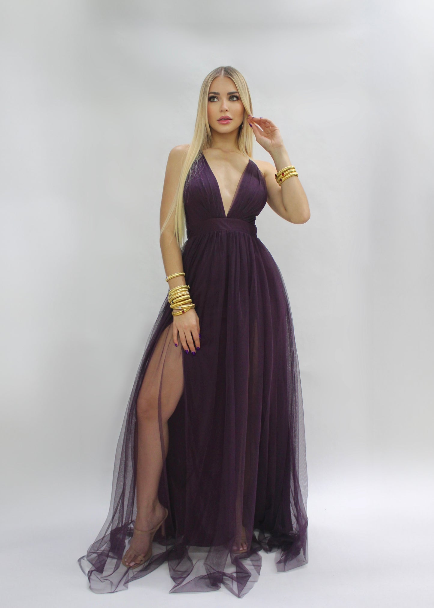 Clarisse Dress (purple)