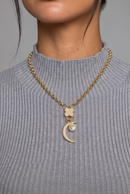 Moon Charm Gold (One Size)
