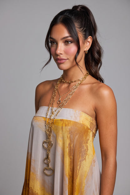 Marigold Strapless Maxi