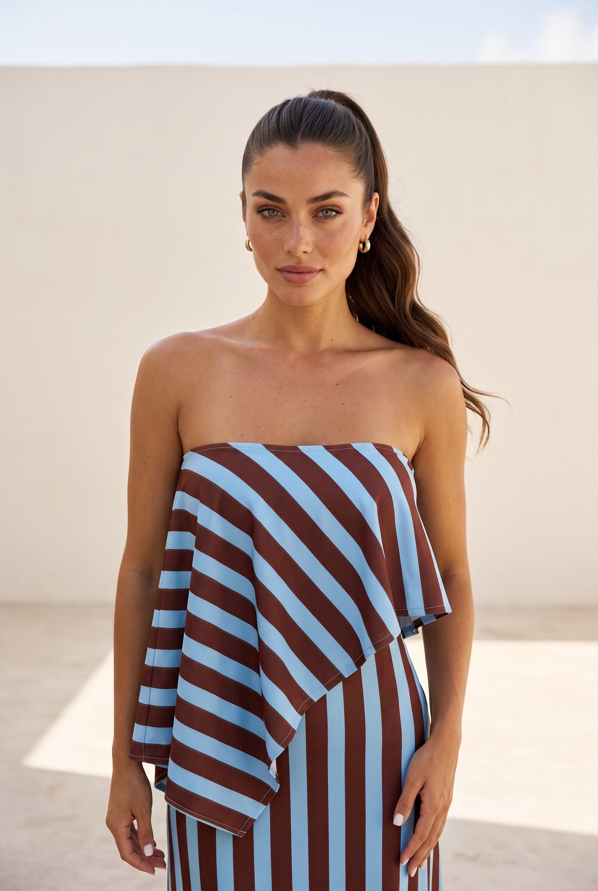 Mocha Stripes Maxi