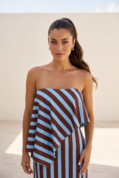 Mocha Stripes Maxi