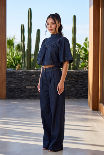Yoke Denim Set