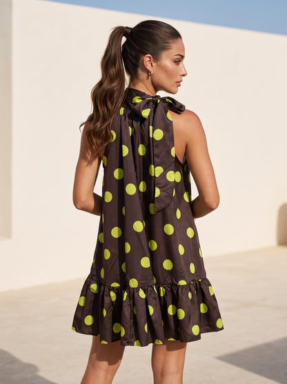 Dots Dress (Lime)
