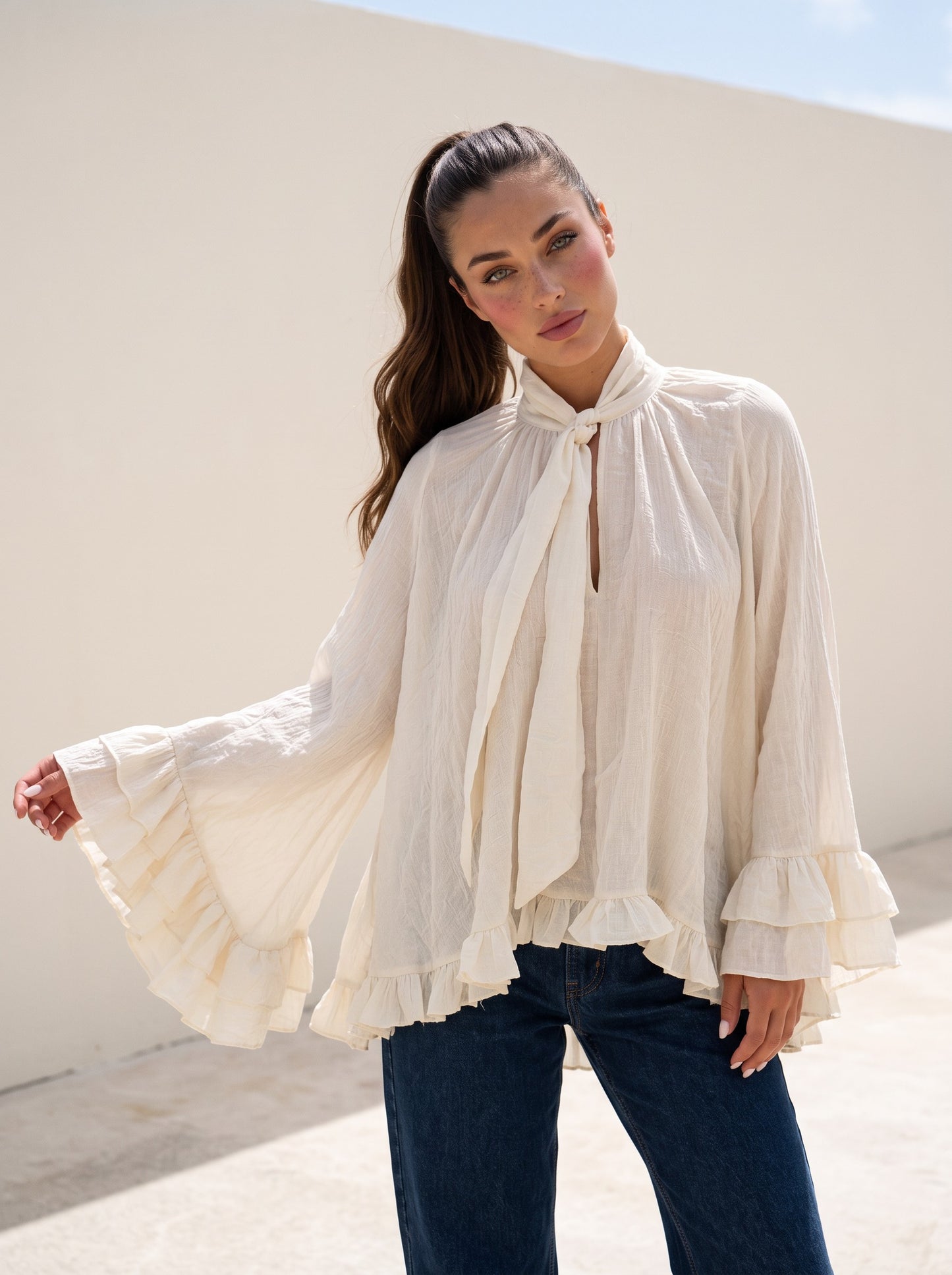 Romance Top (Beige)