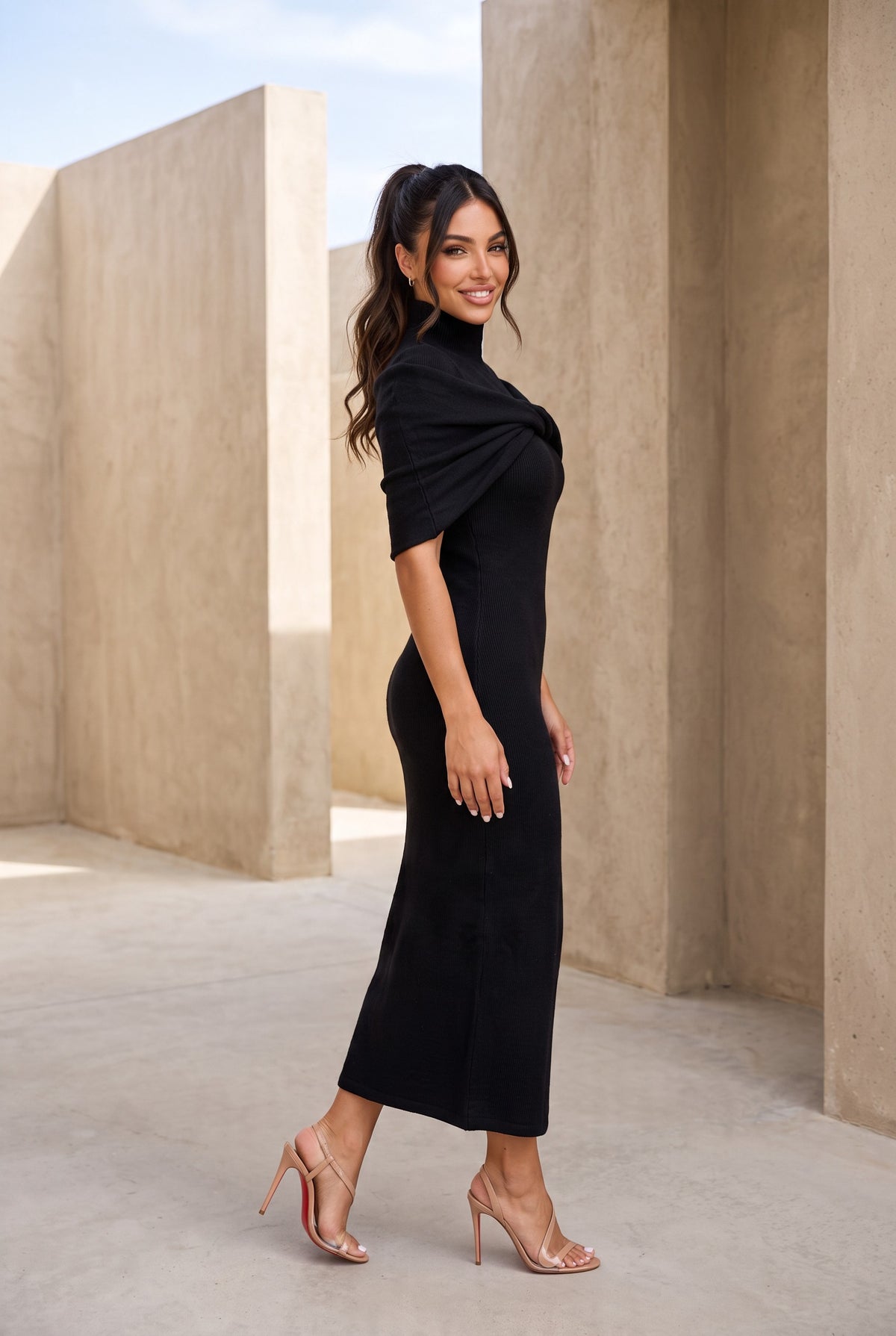 Wrap Cape Dress