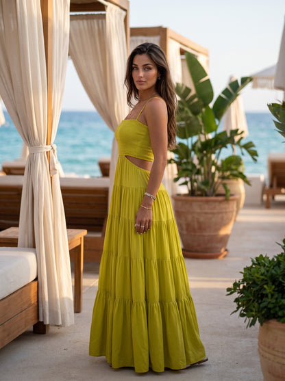 Limonaria Tiers Maxi Dress