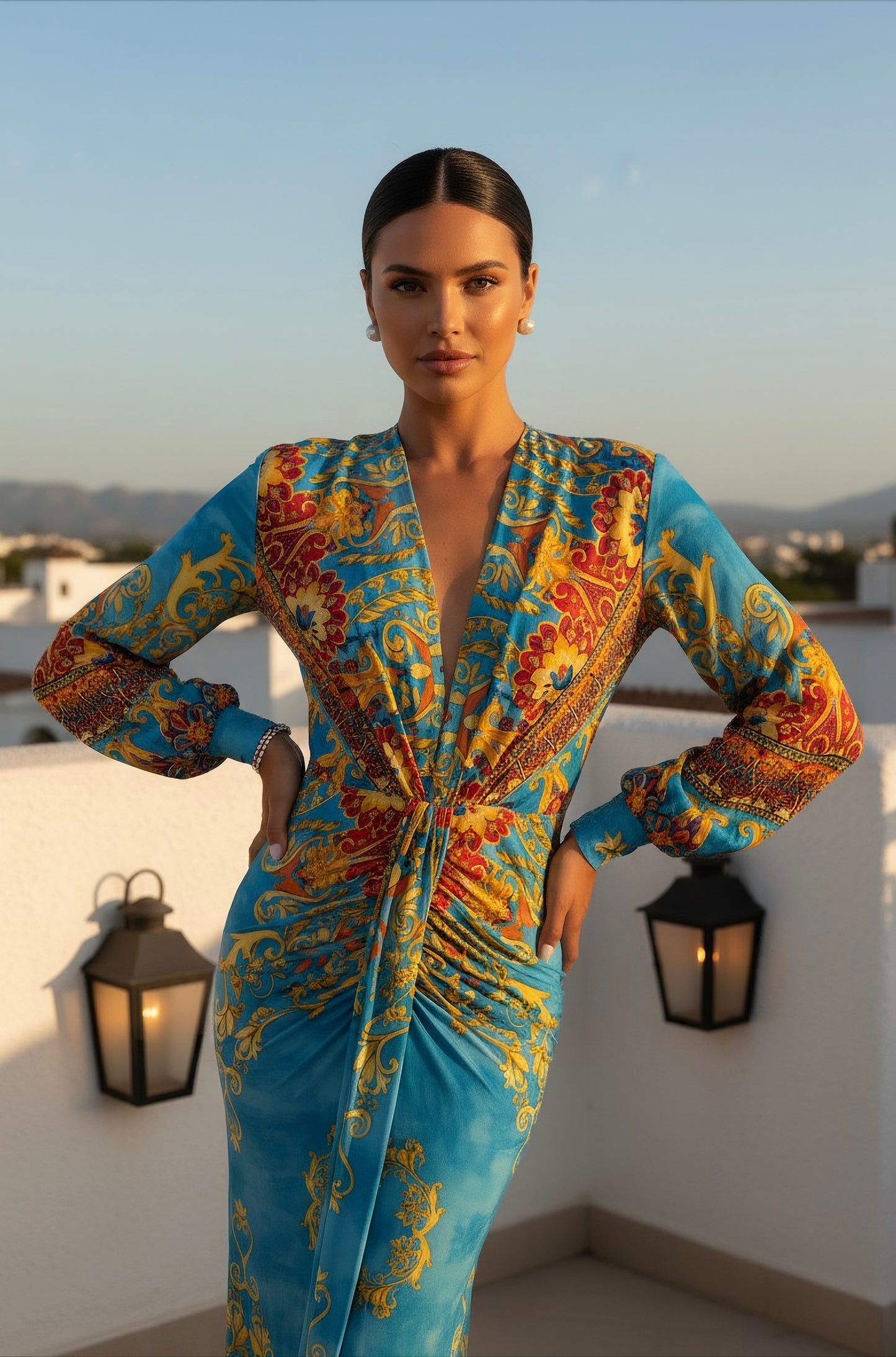 Bizancio Dress (Blue)
