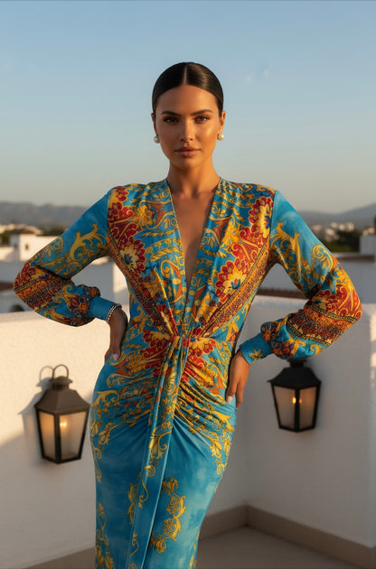 Bizancio Dress (Blue)
