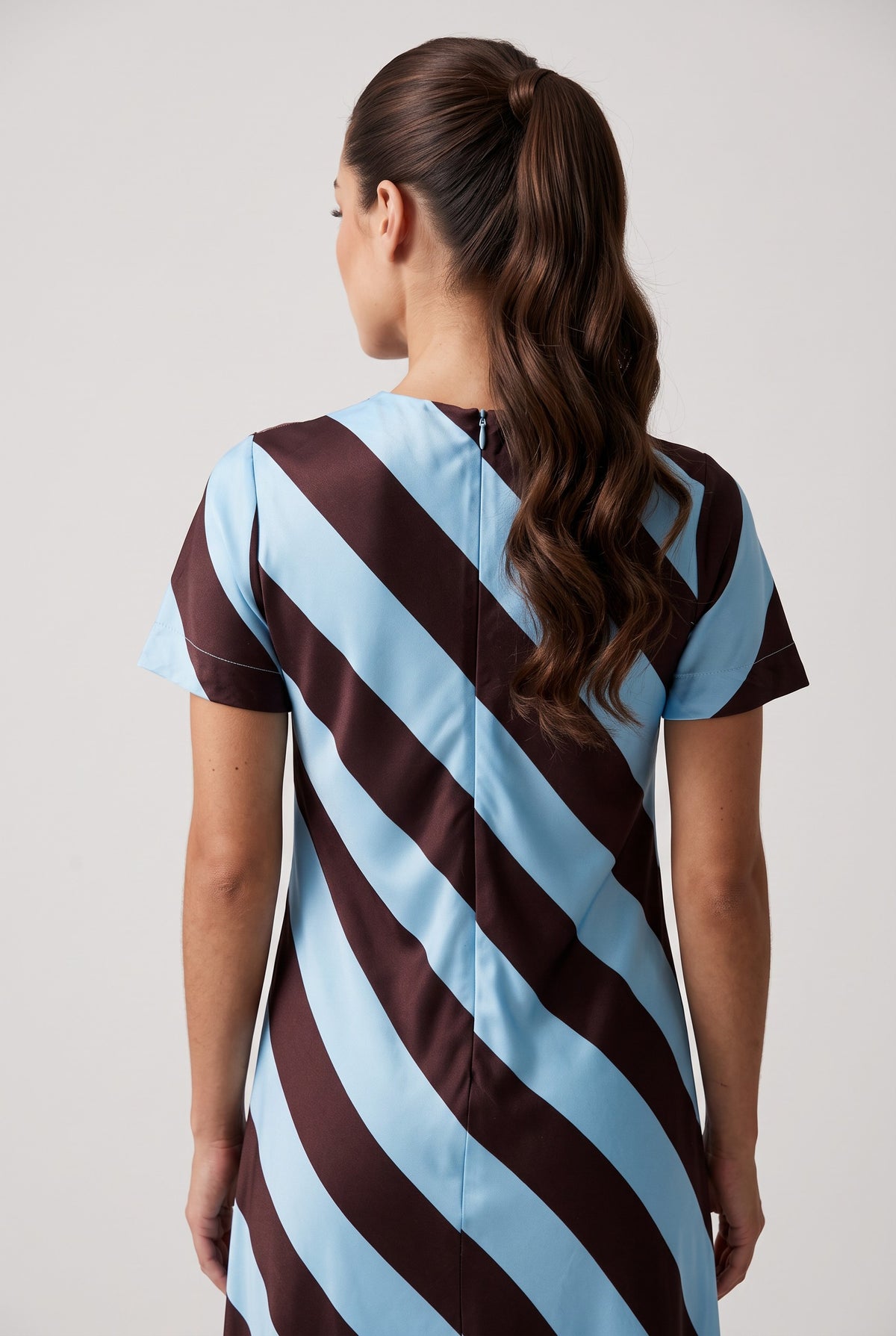 Ski Blue Stripes Dress
