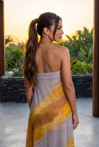 Marigold Strapless Maxi