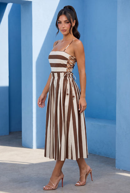 Espresso Stripe Dress