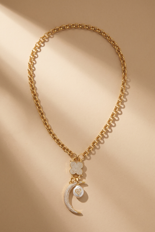 Moon Charm Gold (One Size)