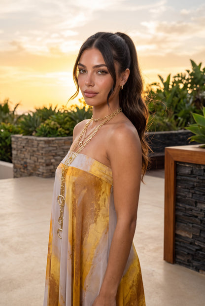 Marigold Strapless Maxi