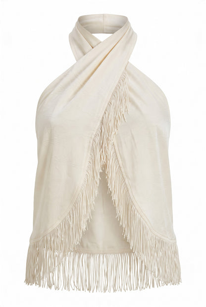 Ivory Fringe Top