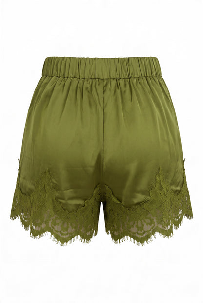 Olive Satin Set