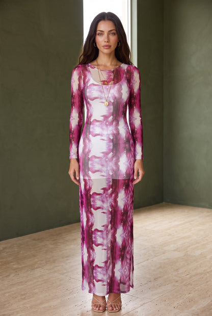 Orchid Mesh Dress