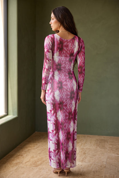 Orchid Mesh Dress