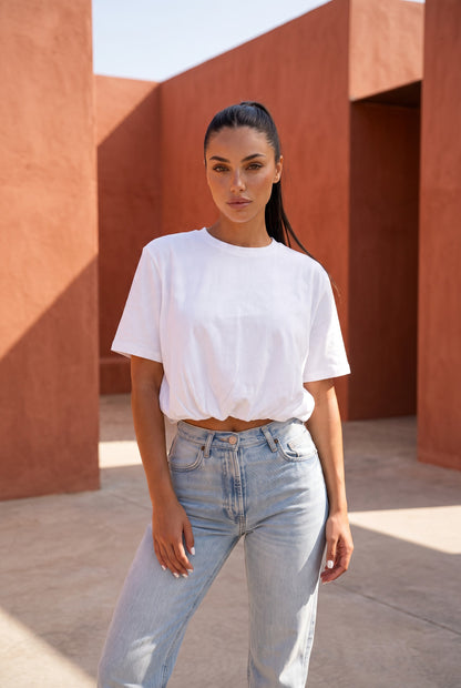 White Bubble Tee