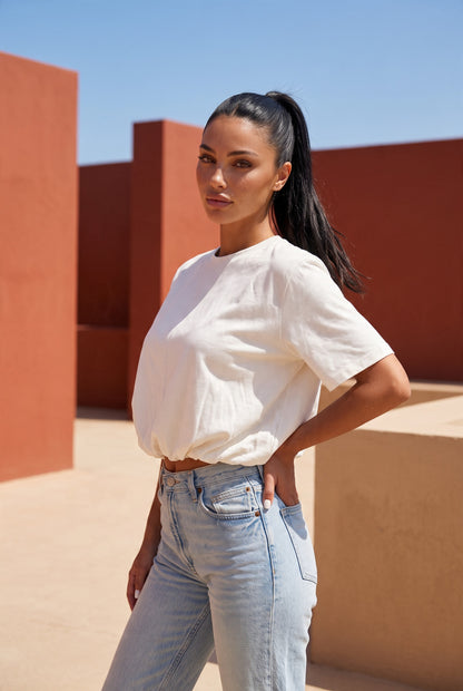 White Bubble Tee
